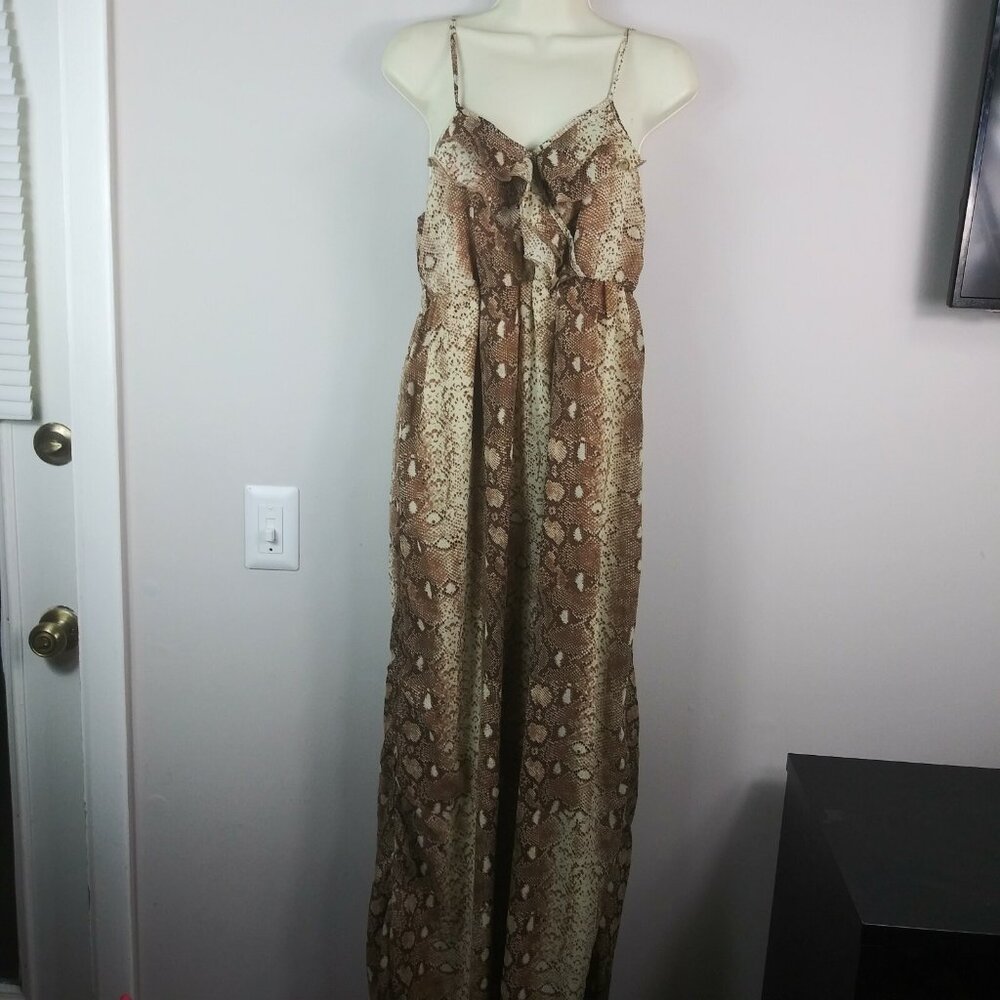 Rachael & Chloe NEW Snake Print Maxi Dress Size Large
